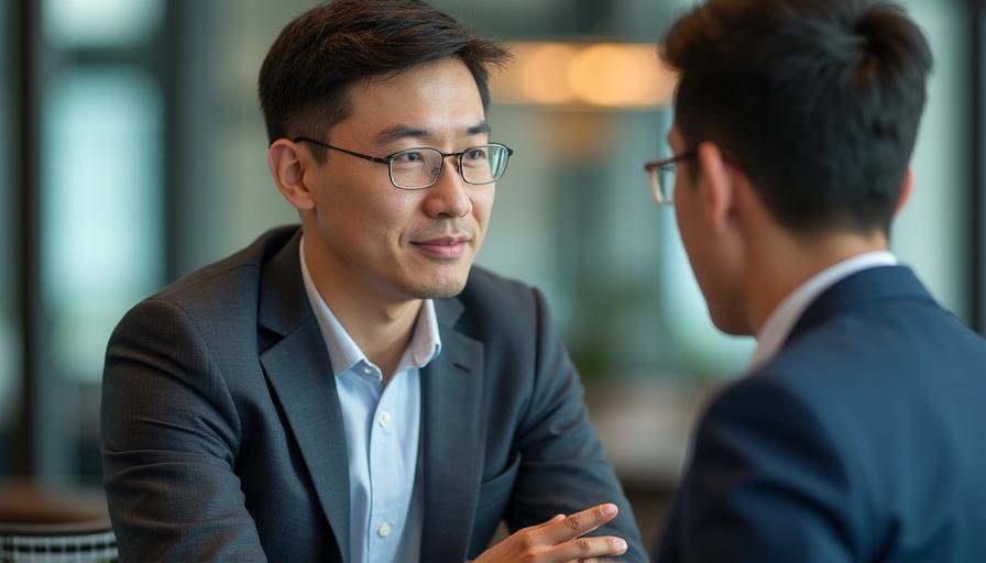 บรรยากาศการสัมภาษณ์กลยุทธ์ทางธุรกิจ